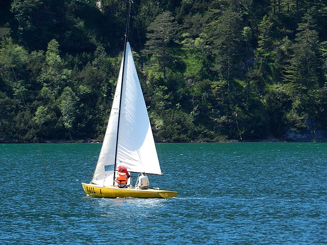 Segeln am Achensee in Tirol